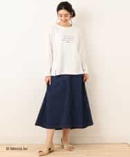 OLKDM15050 eur3(エウルキューブ) 【miffy×eur3】【大きいサイズ】ミッフィープリントカットソー アイボリー(80)