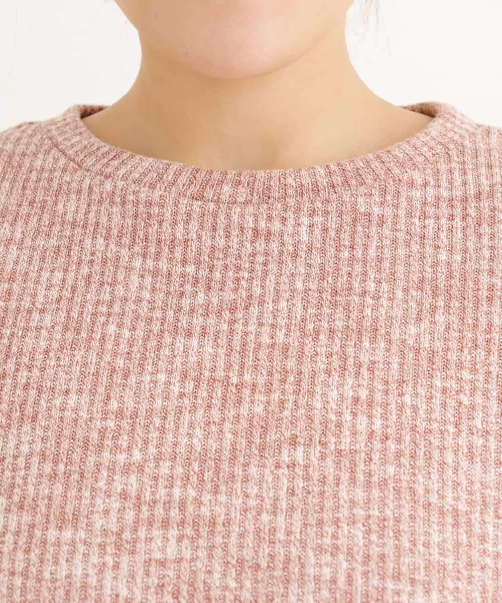 OLKDP04080 eur3(エウルキューブ) 【大きいサイズ】プリントコンビトップス ピンク(03)