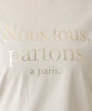 OLKEA09049 eur3(エウルキューブ) 【大きいサイズ】ドロップショルダーロゴTシャツ グレージュ(89)