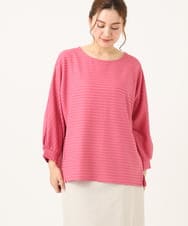 OLKEA13059 eur3(エウルキューブ) 【大きいサイズ】ぽこぽこカットソー ピンク(03)