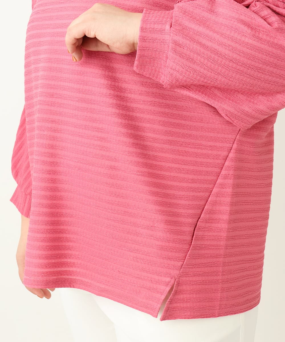 OLKEA13059 eur3(エウルキューブ) 【大きいサイズ】ぽこぽこカットソー ピンク(03)