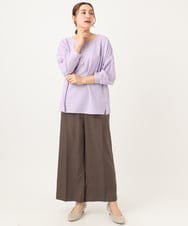 OLKEA13059 eur3(エウルキューブ) 【大きいサイズ】ぽこぽこカットソー ラベンダー(60)（WEB限定カラー）