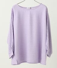 OLKEA13059 eur3(エウルキューブ) 【大きいサイズ】ぽこぽこカットソー ラベンダー(60)（WEB限定カラー）