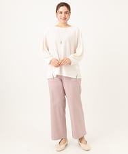 OLKEA13059 eur3(エウルキューブ) 【大きいサイズ】ぽこぽこカットソー アイボリー(80)