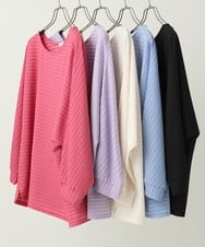OLKEA13059 eur3(エウルキューブ) 【大きいサイズ】ぽこぽこカットソー ブラック(94)