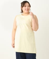 OLKEA14049 eur3(エウルキューブ) 【大きいサイズ】ロングタンクトップ ライトイエロー(20)