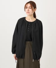 OLKED07059 eur3(エウルキューブ) 【大きいサイズ】ヘンリーネックタンクトップ ブラック