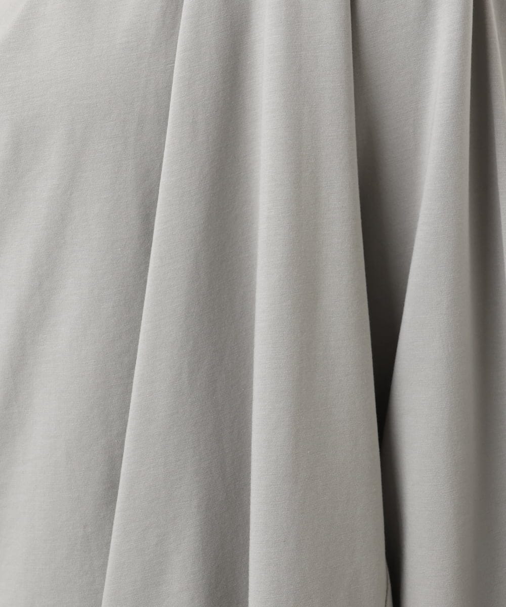 OLKED09069 eur3(エウルキューブ) 【大きいサイズ】ドレープネックトップス ライトグレー