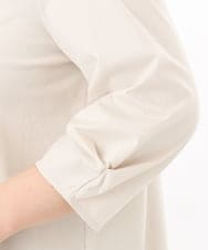 OLKED10079 eur3(エウルキューブ) 【WEB先行販売】【大きいサイズ】裾シア―カットソー ライトグレー