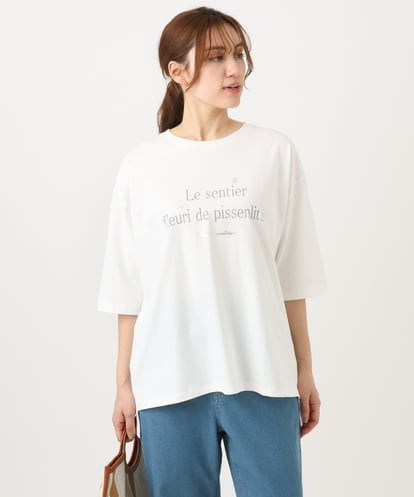 OLKED11049 eur3 【WEB先行販売】【大きいサイズ】コットンロゴTシャツ