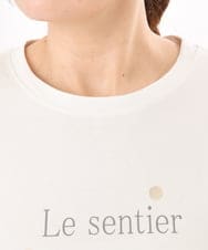 OLKED11049 eur3(エウルキューブ) 【WEB先行販売】【大きいサイズ】コットンロゴTシャツ ホワイト