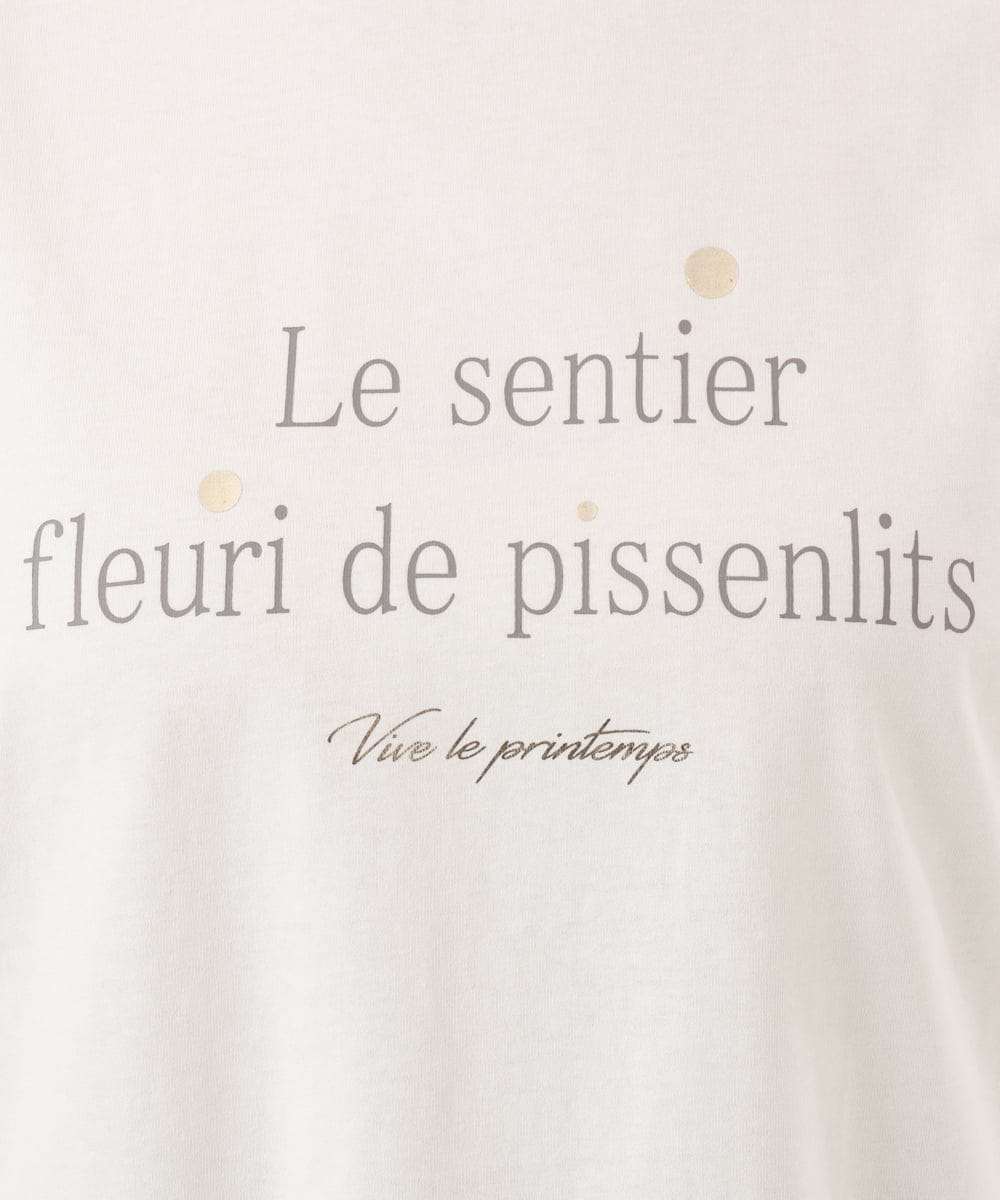 OLKED11049 eur3(エウルキューブ) 【WEB先行販売】【大きいサイズ】コットンロゴTシャツ ホワイト