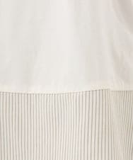 OLKED13089 eur3(エウルキューブ) 【大きいサイズ】裾ストライプカットソー アイボリー