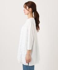 OLKED14099 eur3(エウルキューブ) 【WEB先行販売】【大きいサイズ】フリルジャージートップス ホワイト