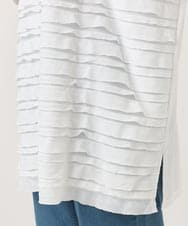 OLKED14099 eur3(エウルキューブ) 【WEB先行販売】【大きいサイズ】フリルジャージートップス ホワイト