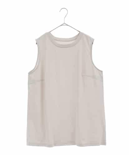 OLKES05050 eur3 【大きいサイズ】パネルボーダータンクトップ