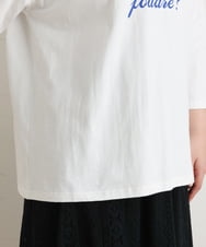 OLKES19060 eur3(エウルキューブ) 【大きいサイズ】ロゴプリントTシャツ ホワイト(90)