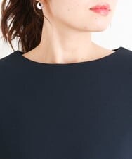OLKES34070 eur3(エウルキューブ) 【大きいサイズ】異素材スリーブカットソー ネイビー(57)