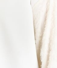 OLKES34070 eur3(エウルキューブ) 【大きいサイズ】異素材スリーブカットソー アイボリー(80)