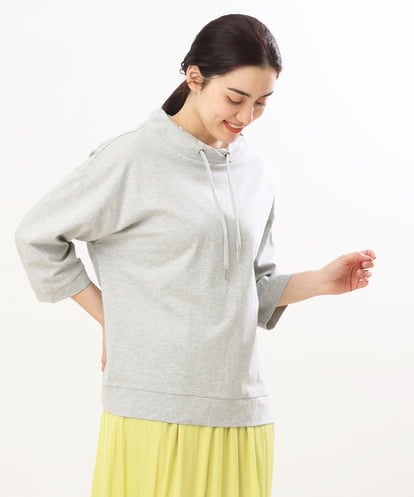 OLKES40070 eur3 【大きいサイズ】フーディー風コットントップス