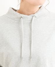 OLKES40070 eur3(エウルキューブ) 【大きいサイズ】フーディー風コットントップス グレー(92)