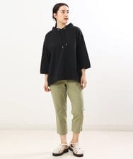 OLKES40070 eur3(エウルキューブ) 【大きいサイズ】フーディー風コットントップス ブラック(94)