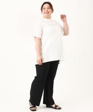 OLKEV20049 eur3(エウルキューブ) 【大きいサイズ】コットンロゴTシャツ ホワイト(90)