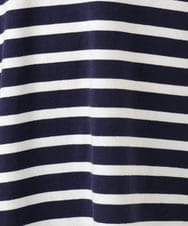 OLKFA15089 eur3(エウルキューブ) 【大きいサイズ】ボートネックボーダーカットソー ネイビー(57)