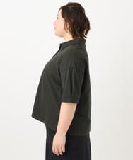 OLKFA16079 eur3(エウルキューブ) 【大きいサイズ】カノコ半袖ポロシャツ ダークグレー(93)