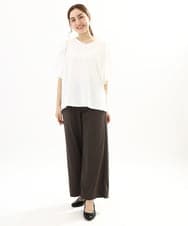 OLKFA17089 eur3(エウルキューブ) 【大きいサイズ】ラッフルスリーブカットソー ホワイト(90)