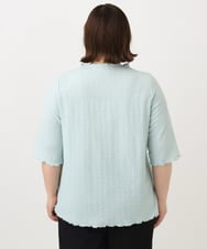 OLKFA32059 eur3(エウルキューブ) 【大きいサイズ】メローぽこぽこカットソー ライトグリーン(30)