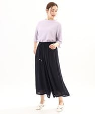 OLKFA32059 eur3(エウルキューブ) 【大きいサイズ】メローぽこぽこカットソー ラベンダー(60)（WEB限定カラー）