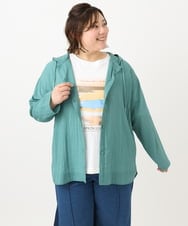 OLKFA36069 eur3(エウルキューブ) 【大きいサイズ】コットンプリントTシャツ ホワイト(90)