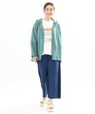 OLKFA36069 eur3(エウルキューブ) 【大きいサイズ】コットンプリントTシャツ ホワイト(90)