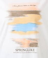OLKFA36069 eur3(エウルキューブ) 【大きいサイズ】コットンプリントTシャツ ホワイト(90)