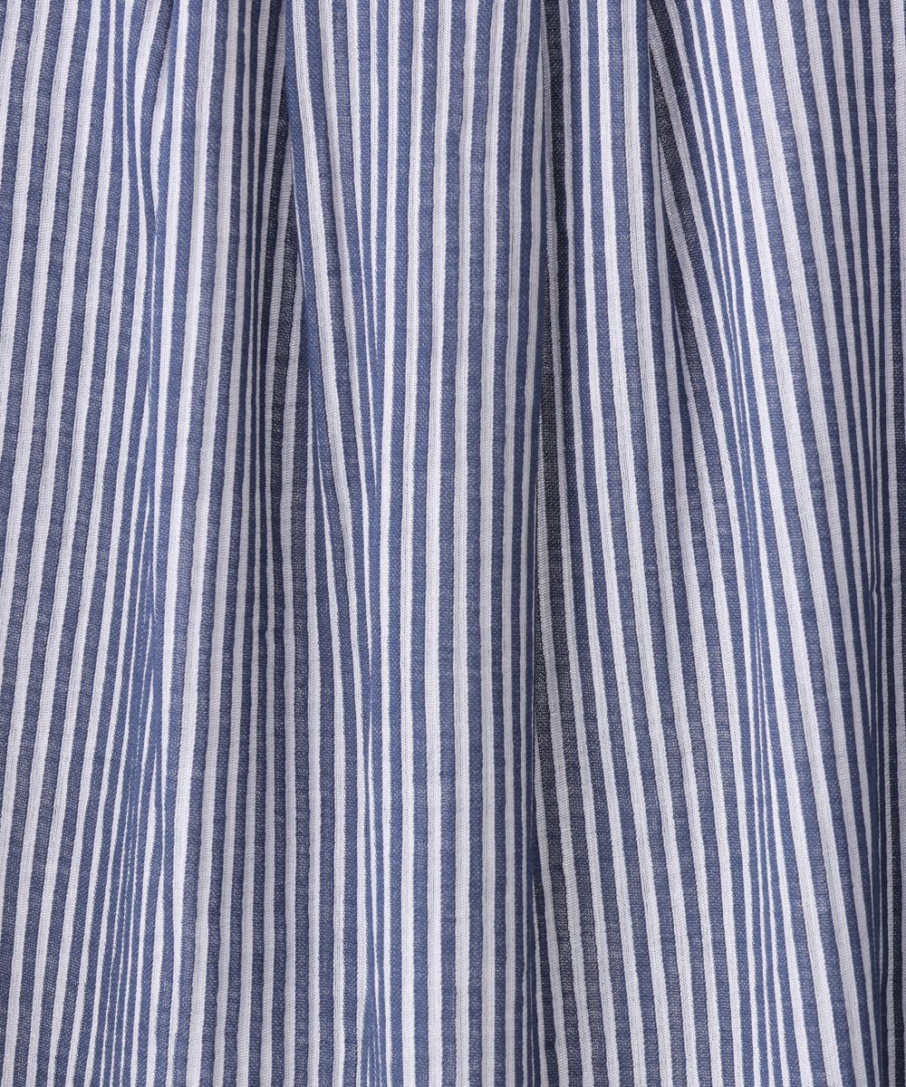 OLKFD04069 eur3(エウルキューブ) 【大きいサイズ】シャンブレーストライププカットソー ネイビー