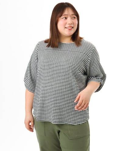 OLKFD17059 eur3 【WEB先行販売】【大きいサイズ】カーブヘムカットソー