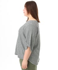 OLKFD17059 eur3(エウルキューブ) 【WEB先行販売】【大きいサイズ】カーブヘムカットソー アイボリー