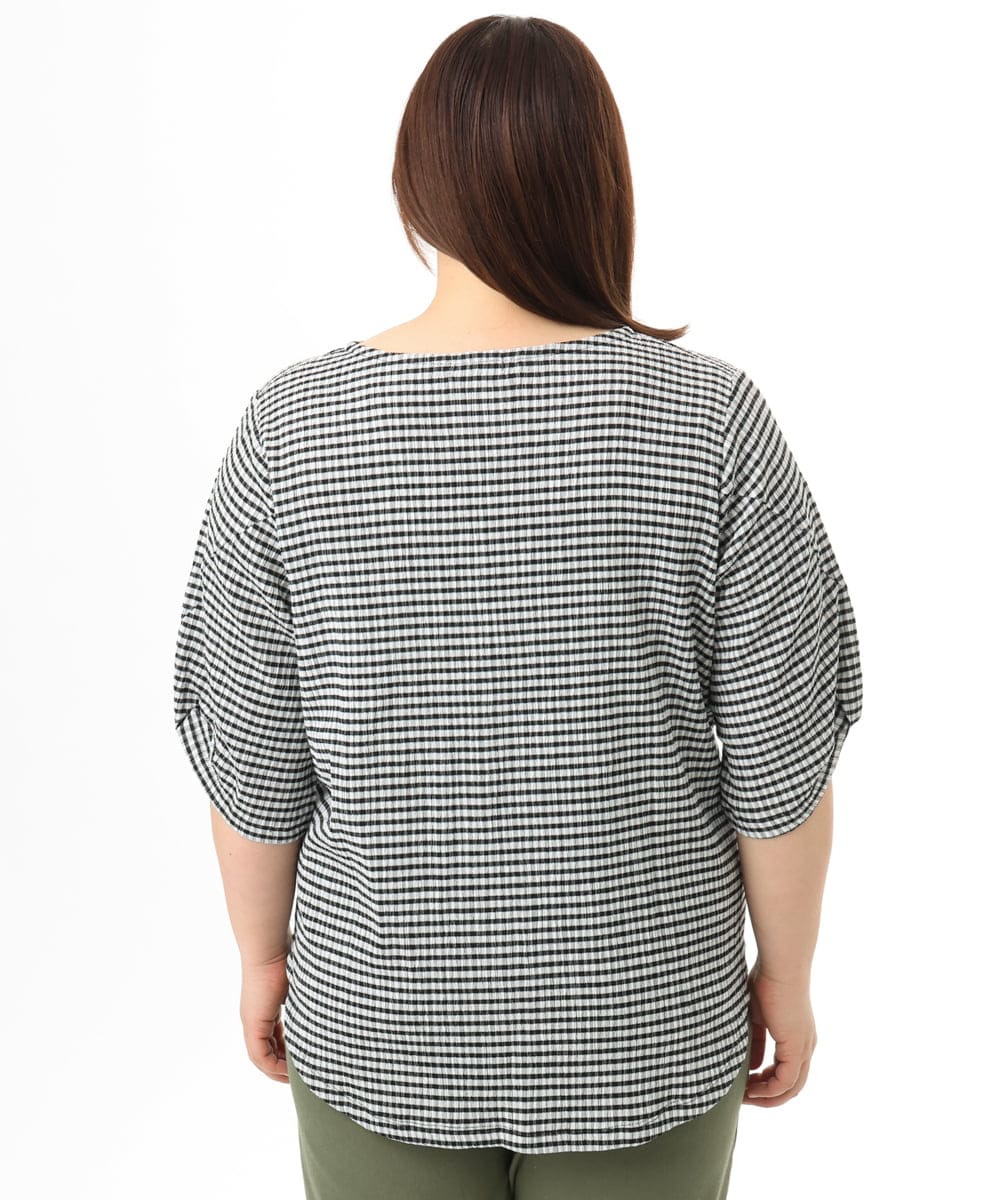 OLKFD17059 eur3(エウルキューブ) 【WEB先行販売】【大きいサイズ】カーブヘムカットソー アイボリー