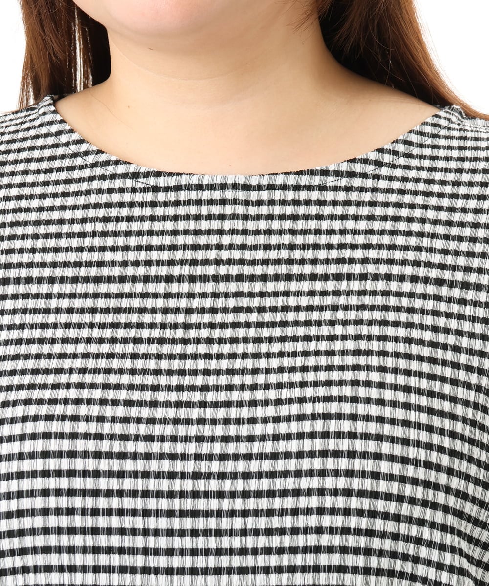 OLKFD17059 eur3(エウルキューブ) 【WEB先行販売】【大きいサイズ】カーブヘムカットソー アイボリー