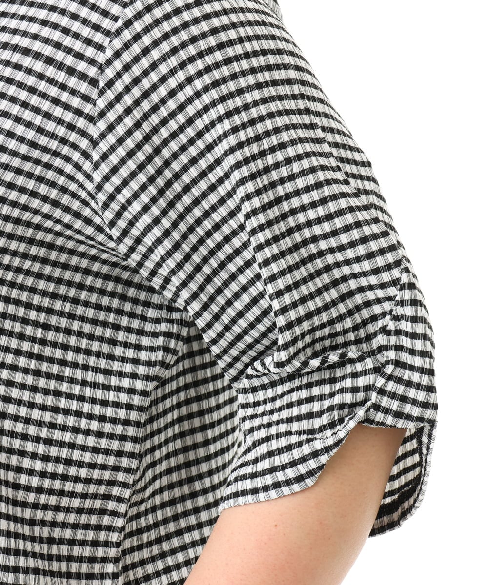 OLKFD17059 eur3(エウルキューブ) 【WEB先行販売】【大きいサイズ】カーブヘムカットソー アイボリー