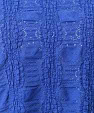 OLKFD19099 eur3(エウルキューブ) 【WEB先行販売】【大きいサイズ】シャーリングレースアンサンブル ブルー