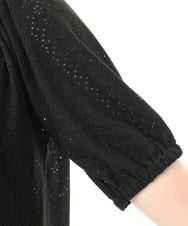 OLKFD20089 eur3(エウルキューブ) 【WEB先行販売】【大きいサイズ】アイレットジャージートップス ブラック