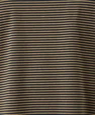 OLKFD22069 eur3(エウルキューブ) 【大きいサイズ】ボーダーTシャツ モカ