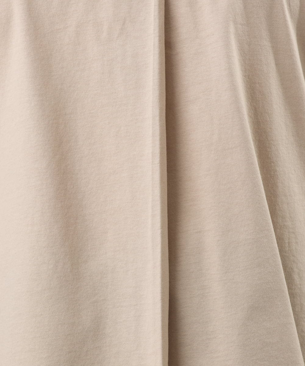 OLKFD23089 eur3(エウルキューブ) 【WEB先行販売】【大きいサイズ】シア―スリーブカットソー グレージュ