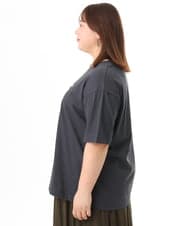 OLKFD24069 eur3(エウルキューブ) 【大きいサイズ/機能素材】フォトプリントTシャツ ダークグレー