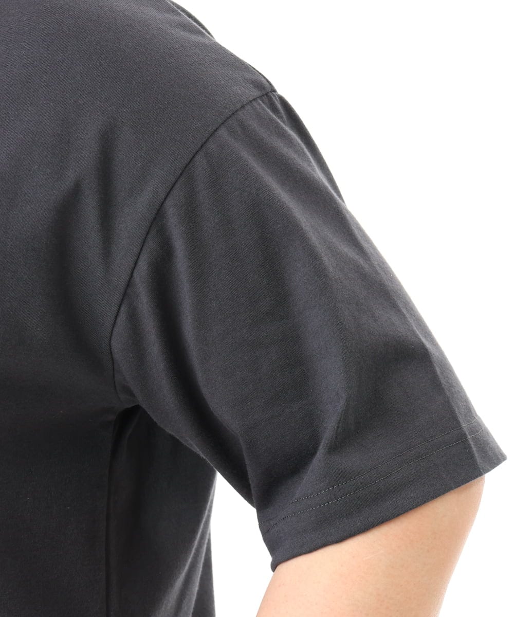 OLKFD24069 eur3(エウルキューブ) 【大きいサイズ/機能素材】フォトプリントTシャツ ダークグレー