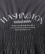 OLKFD25069 eur3(エウルキューブ) 【WEB先行販売】【大きいサイズ/機能素材】シャーリングロゴTシャツ ダークグレー