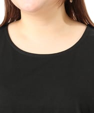 OLKFD40049 eur3(エウルキューブ) 【WEB先行販売】【大きいサイズ】裾シフォンタンクトップ ブラック