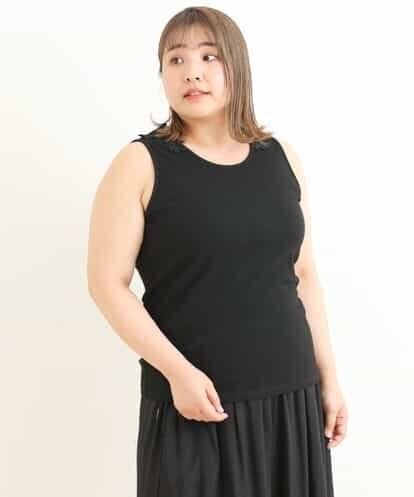 OLKFP09030 eur3 【大きいサイズ】肩レースタンクトップ